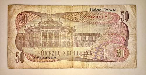 AUSTRIA 50 SCHILLING 1970