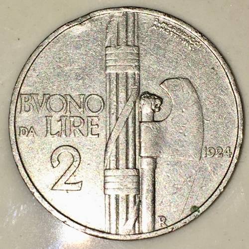 ITALY ,,,,2 LIRE  1924