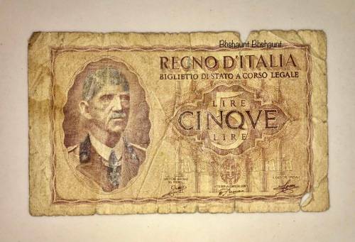 ITALY ,,,,5  LIRE