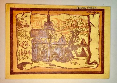 GERMANY 50 PFENNIG OPPURG 1921 UNC  NOTGELD (EMERGENCY MONEY)