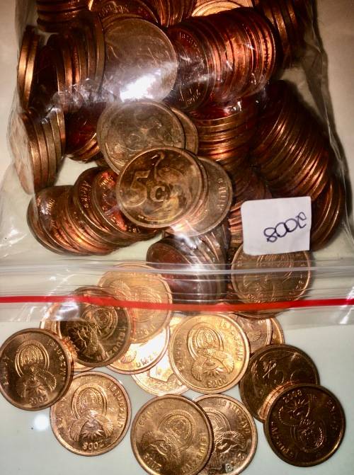 5 CENT 2008 ( BID PER COIN)