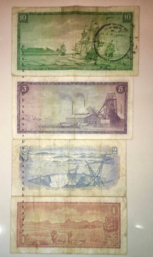 COMPLETE SET OF TW DE JONG & DECIMALS R10 TO R1 ,,, 1967 TO 1975( 1 BID TAKES ALL)
