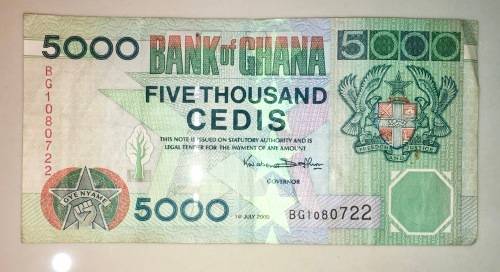 GHANA 5000 CEDI 2000