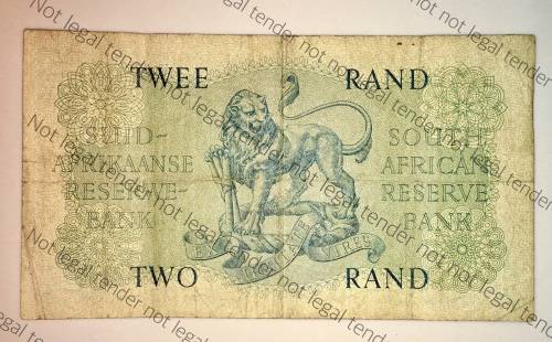 G.RISSIK REPLACEMENT NOTE R2 1962 ENG/AFR Y2 FIRST ISSUE
