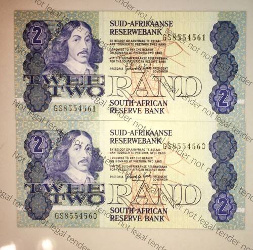 GPC DE KOCK R2 IN SEQUENCE GS8554561-560 UNC 3RD ISSUE 1989(1 BID TAKES ALL)