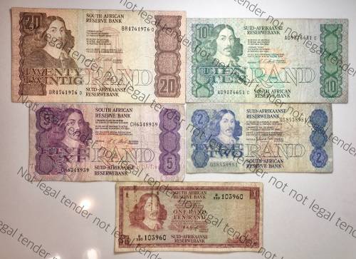 SET OF VARIOUS GOVERNORS & DECIMALS R20 TO R1  ( 1 BID TAKES ALL)