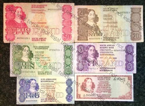 COMPLETE SET OF CL STALS & DECIMALS  R50 TO R2 AA007 --1990 [R1 T.W DE JONG 1975]1 BID TAKES ALL]