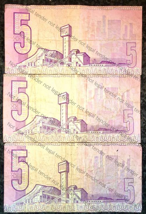 GPC DE KOCK R5 X3---,3RD ISSUE 1980s,(1 BID TAKES ALL)