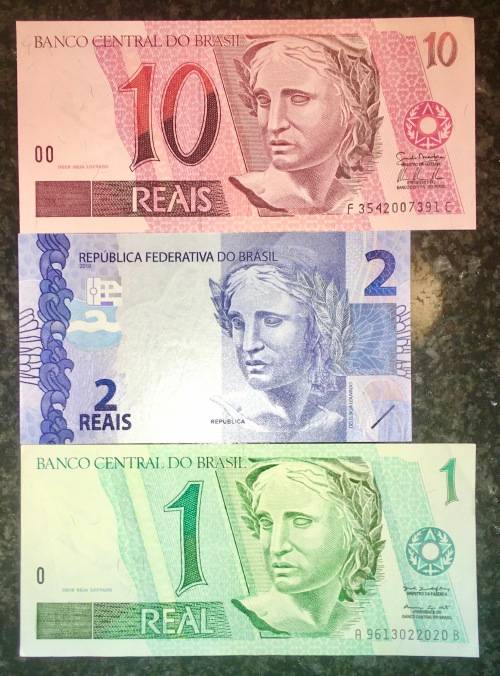 BRASIL SET  10 REALS ,2 REAL & 1 REALS  ND (1 BID TAKES ALL))