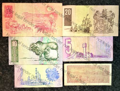 COMPLETE SET OF CL STALS & DECIMALS  R50 TO R2 AA --1990 [R1 T.W DE JONG 1975]1 BID TAKES ALL]