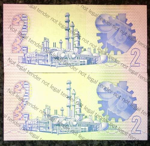 GPC DE KOCK R2 X 2,,,1989,,,,3RD ISSUE AUNC(1 BID TAKES ALL)