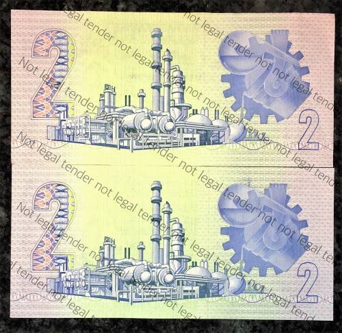 REPLACEMENT NOTE R2 GPC DE KOCK--WY7205199 & 717...1990,,, 3RD ISSUE AFR/ENG