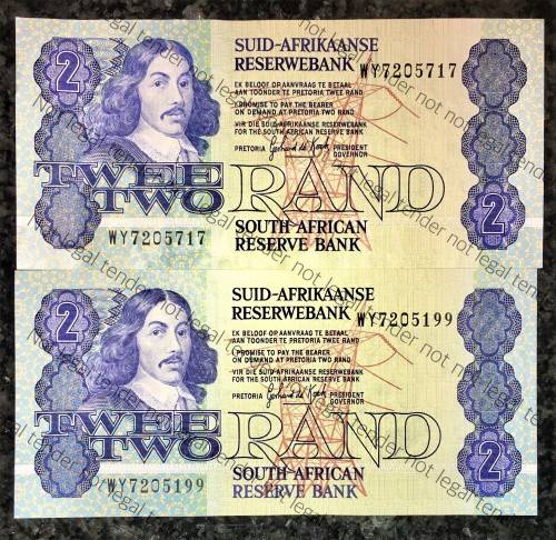 REPLACEMENT NOTE R2 GPC DE KOCK--WY7205199 & 717...1990,,, 3RD ISSUE AFR/ENG