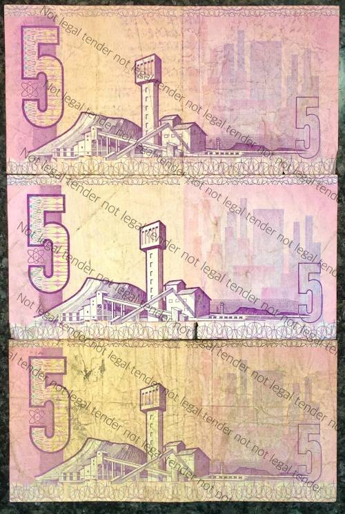 GPC DE KOCK R5 ---,3RD ISSUE 1989,(BID PER NOTE)