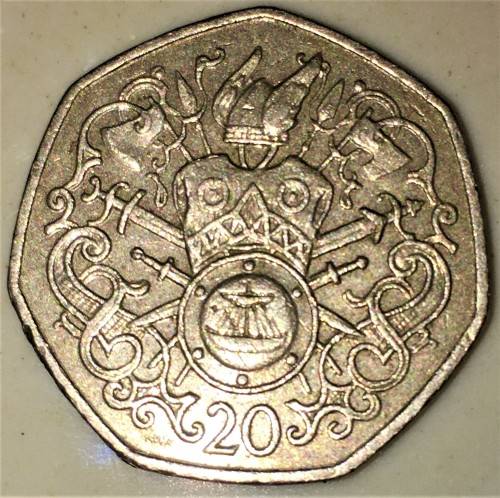 ISLE OF MANN 20 PENCE 1983