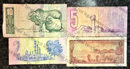 SET OF VARIOUS GOVERNORS & DECIMALS R10 TO R1 ( 1 BID TAKES ALL)