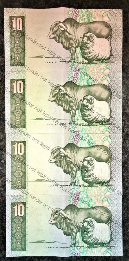 GPC DE KOCK R10 IN SEQUENCE EL3819475-478 AUNC A/E 3RD ISSUE 1985(1 BID TAKES ALL)