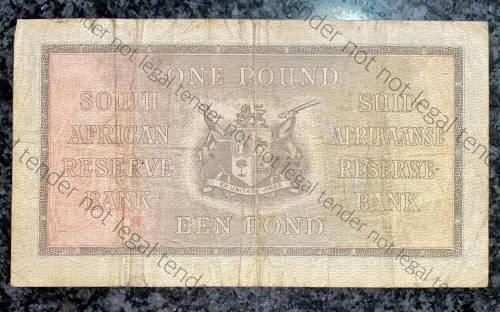 MH DE KOCK 1 POUND 1946 E/A 1ST ISSUE  A165