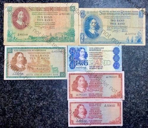 SET OF VARIOUS GOVERNORS & DECIMALS R10 TO R1  ( 1 BID TAKES ALL)