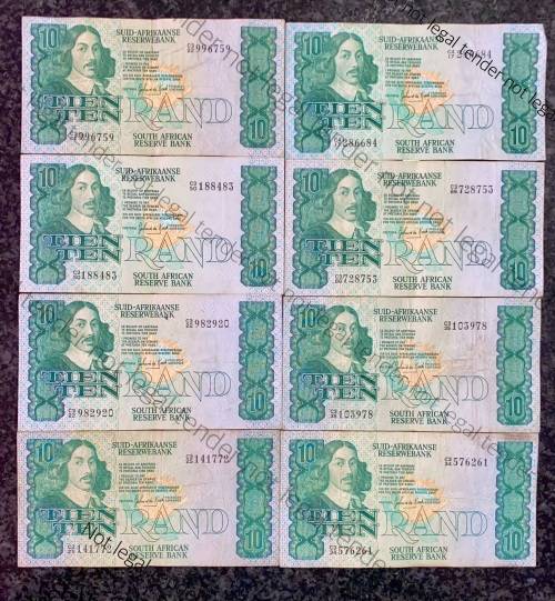 GPC DE KOCK R10 --1982- 2ND ISSUE (1 BID TAKES ALL 8 NOTES)