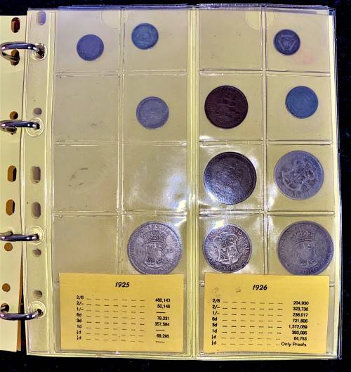 S A UNION COLLECTION 1923-1946 IN ORIGANAL BICKELS ALBUM NEAR COMPLETE ONLY 18 COINS MISSING