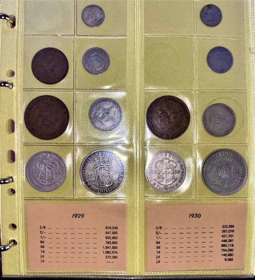 S A UNION COLLECTION 1923-1946 IN ORIGANAL BICKELS ALBUM NEAR COMPLETE ONLY 18 COINS MISSING