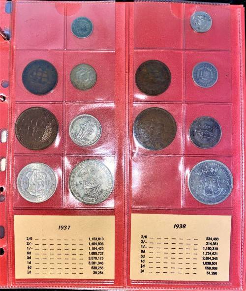 S A UNION COLLECTION 1923-1946 IN ORIGANAL BICKELS ALBUM NEAR COMPLETE ONLY 18 COINS MISSING
