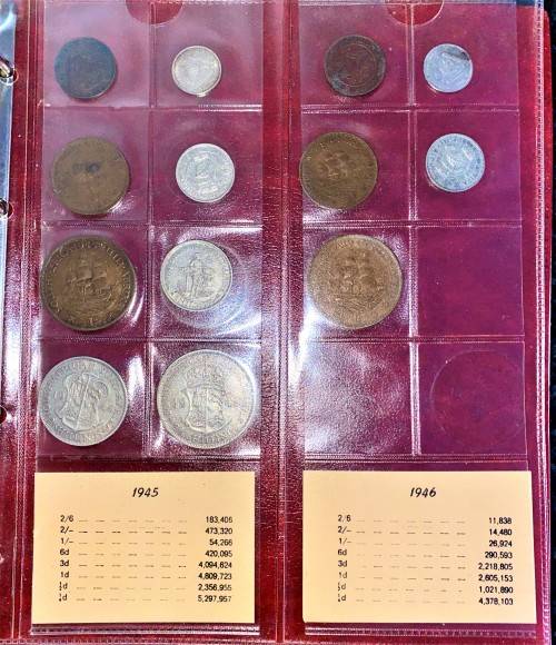S A UNION COLLECTION 1923-1946 IN ORIGANAL BICKELS ALBUM NEAR COMPLETE ONLY 18 COINS MISSING