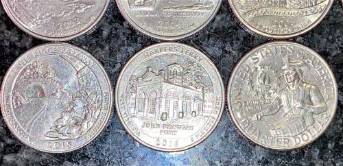 U S A - MIXED - IMPORTANT LANDMARKS - 50 STATES COLLECTION 1/4 DOLLAR LISTED FROM 1999(1 BID TAKE AL