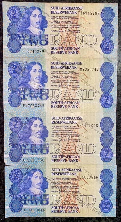GPC DE KOCK ERROR NOTES R2 FRONT PINTED ON BACK - VARYING FROM DARK TO LIGHTER PRINT(1 BID TAKES ALL