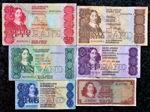 COMPLETE SET OF CL STALS & DECIMALS R50 TO R2AA --1ST ISSUE 1990 [R1  DE JONGH 1975]1 BID TAKES ALL)