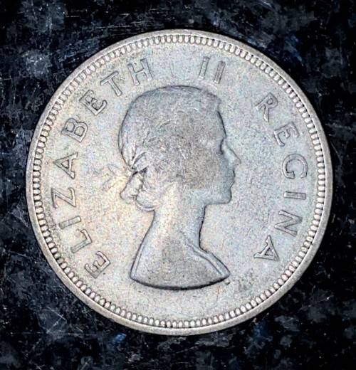 S A UNION SILVER 2 1/2 SHILLINGS 1955