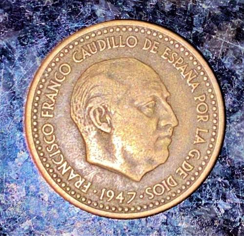 SPAIN 1 PESETAS 1947