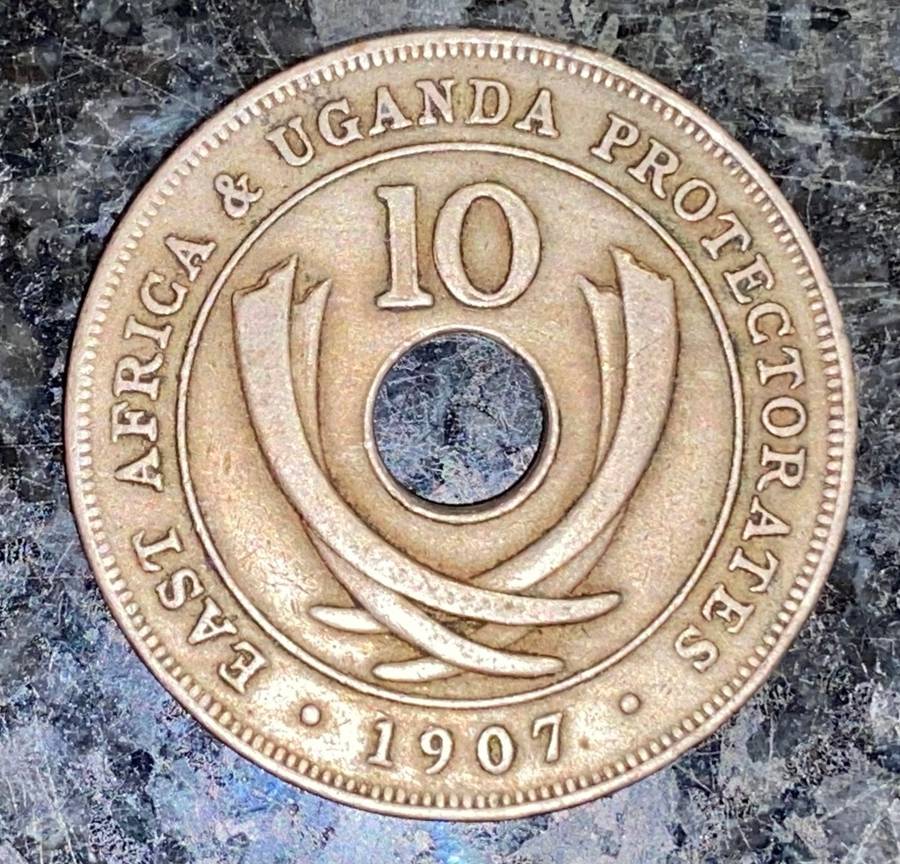 EAST AFRICA & UGANDA PROTECTORATES 10 CENT 1907