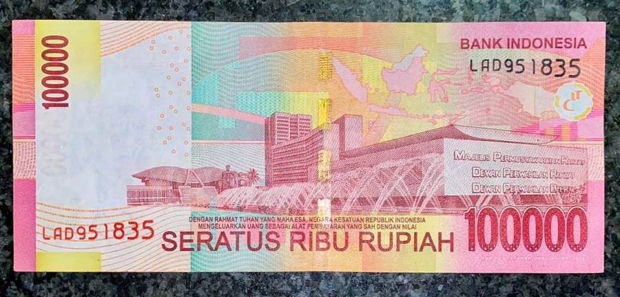 INDONESIA 100,000 RUPIAH 2014