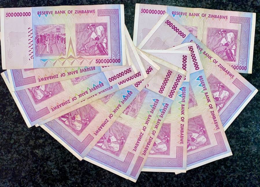 ZIMBABWE AA 500,000,000 DOLLARS 2008  ( BID PER NOTE)