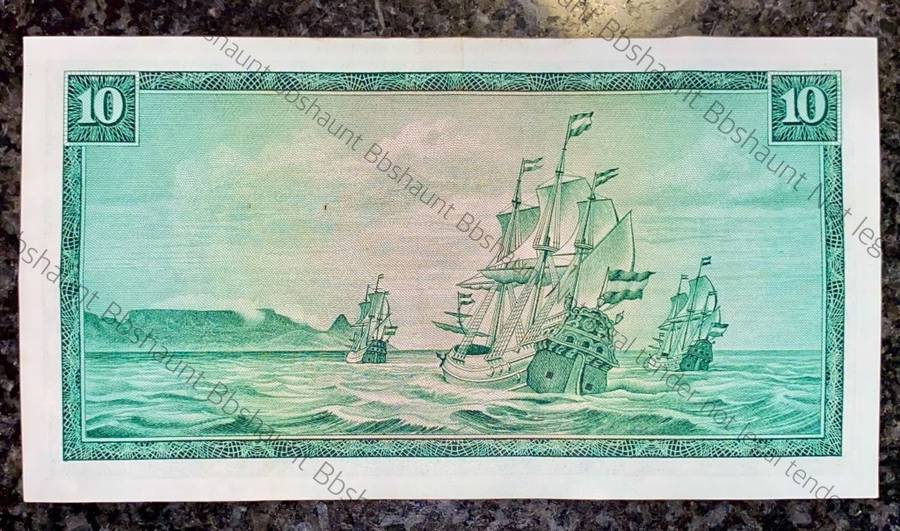 REPLACEMENT NOTE TW DE JONGH R10 -- W8 -- SPRINGBUCK WTM 1ST ISSUE 1967
