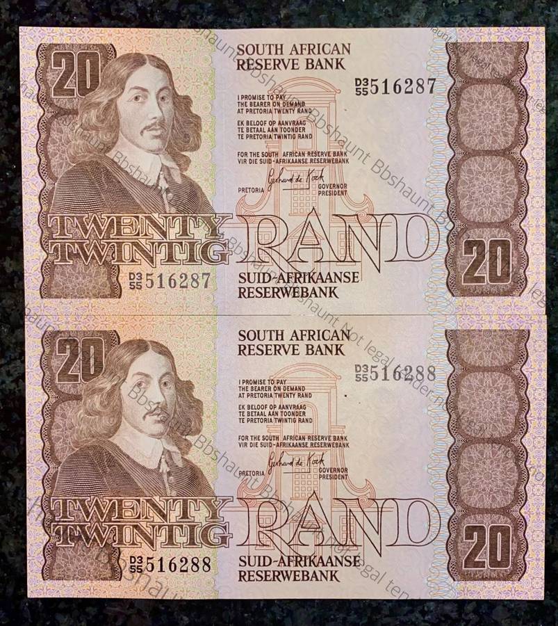 GPC DE KOCK R20 IN SEQUENCE D355 /516288-287 AUNC  3RD ISSUE 1984 E/A (1 BID TAKES ALL)