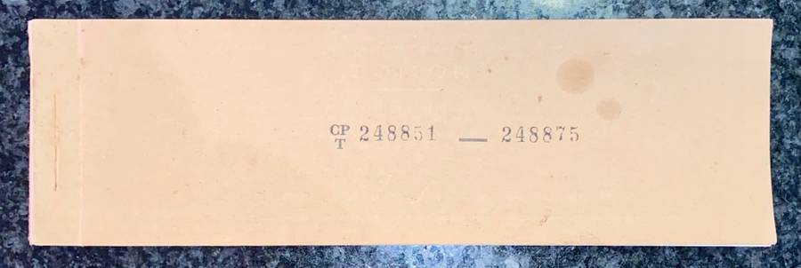 NEDERLANDSCHE BANK ZUID AFRICA OLD  BLANK CHEQUE BOOK 1900s. NO 248854-875(1 BID TAKES ALL)