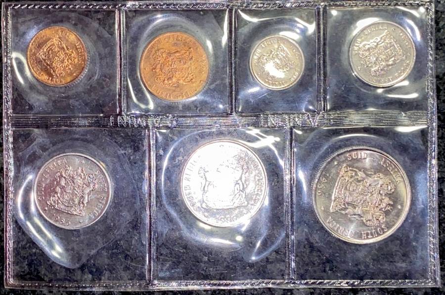 S A MINT UNCIRCULATED SET R1 TO 1 CENT -- 1986 -- SEALED FROM SA MINT