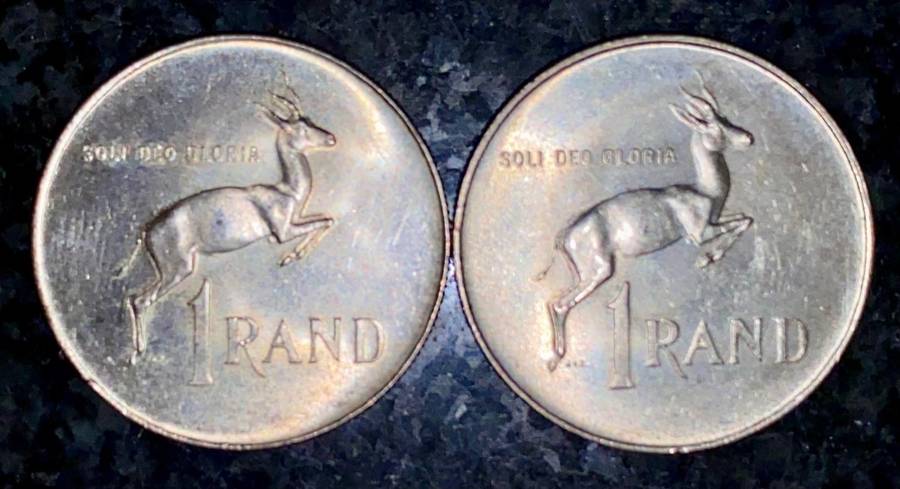 SOUTH AFRICA SILVER SET R1 --1966 BOTH ENGLISH & AFRIKAANS SILVER 80%(1 BID TAKES ALL)