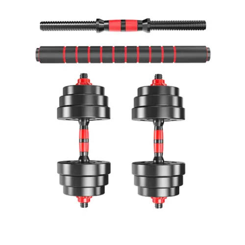 20KG 2in1 Dumbbell Set men and women fitness With Long Bar