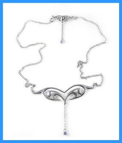 STUNNING BLUE CRYSTAL TRIBAL BELLY CHAIN AND FREE BELLY RING