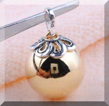 CAPTIVATING 925 STERLING SILVER EP MYSTIC HARMONY CHIME BALL