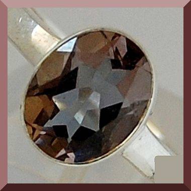 COLORCHANGE ALEXANDRITE SOLID 925 STERLING SILVER RING - SIZE : 9