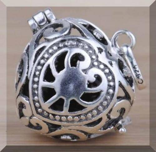 HEART 925 STERLING SILVER EP MYSTIC HARMONY CHIME BALL