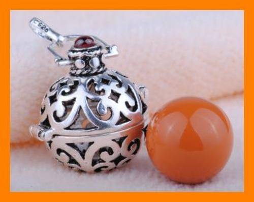 HEAVENLY ORANGE 925 SILVER EP MYSTIC HARMONY CHIME BALL