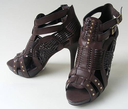 SIZE: 7 - STUNNING BROWN PLATFORM HEELS FROM MODELLI