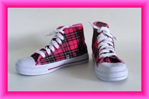*R99 Stock Clearance* - PRINCESS PINK TARTAN TAKKIES - SIZE: 4