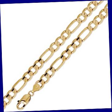 STYLISH MENS GOLD EP NECK CHAIN  - 2mm wide - 530mm long